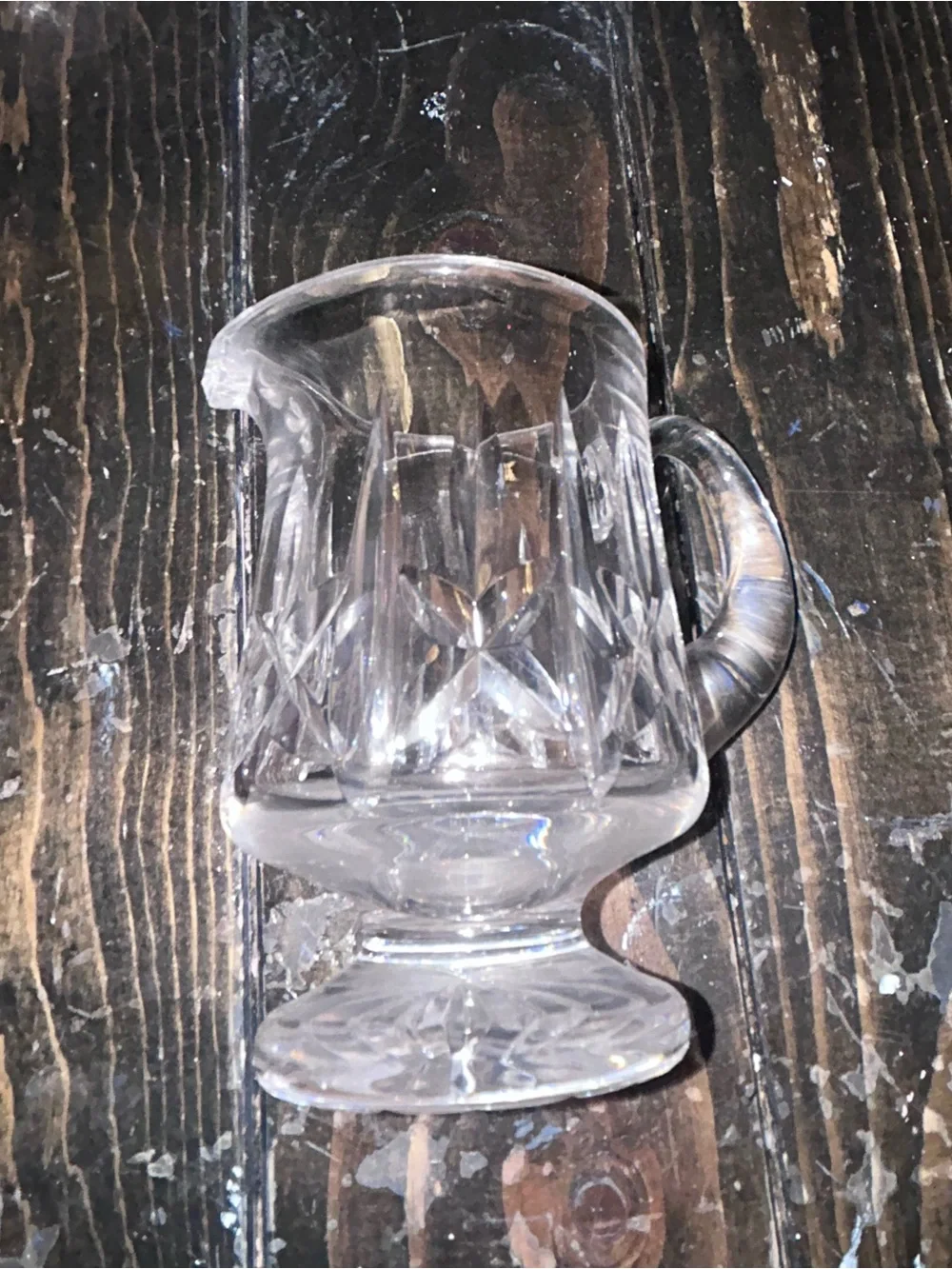 Vintage Crystal Creamer And Sugar Set Excellent Condition No Maker Mark